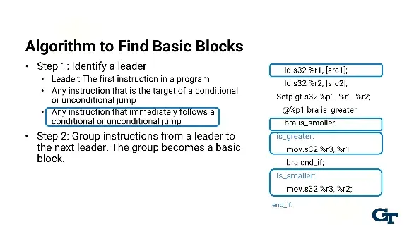 Follows a conditional or unconditional jump