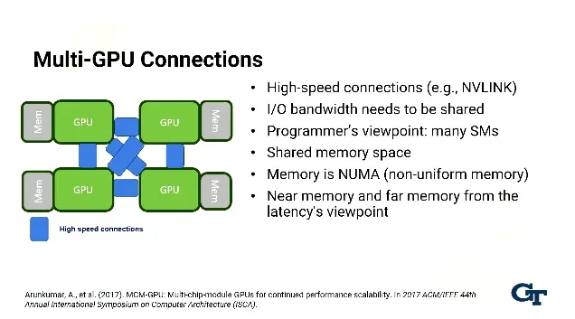Should treat this as a NUMA setup where want to allocate and access memory close to your GPU
