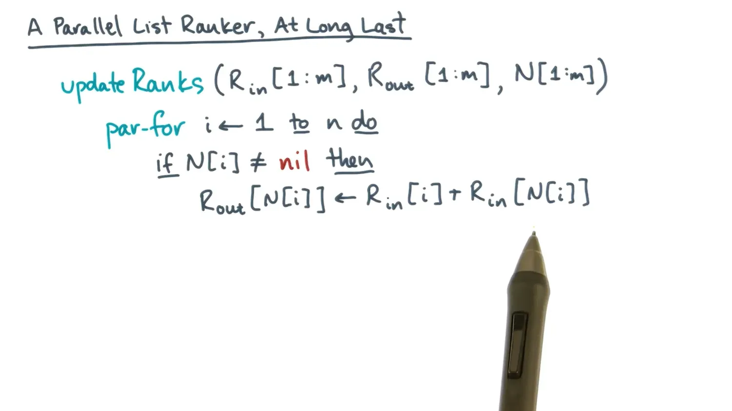 Scans and List Ranking diagram