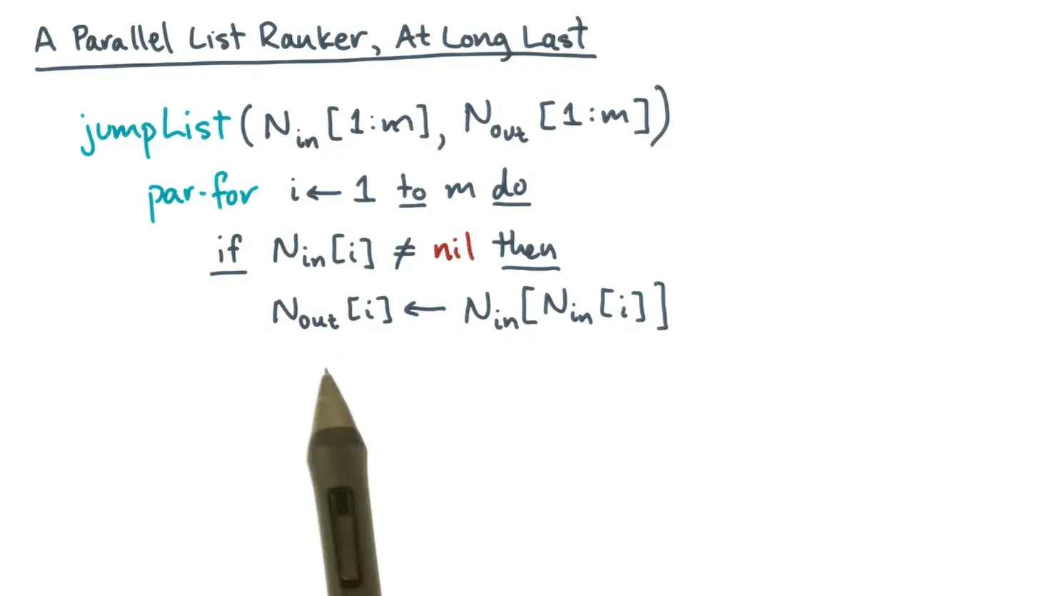 Scans and List Ranking diagram